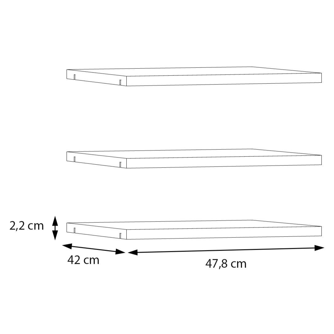 Set Polite Bestday, Gri, 47.8 Cm