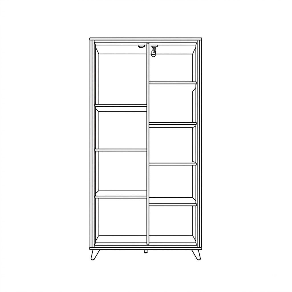 Etajera 1 Usa 1 Sertar Neverlans , 85 Cm