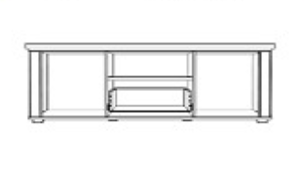 Comoda Tv 2 Usi Si 1 Sertar Amarena, 160 Cm