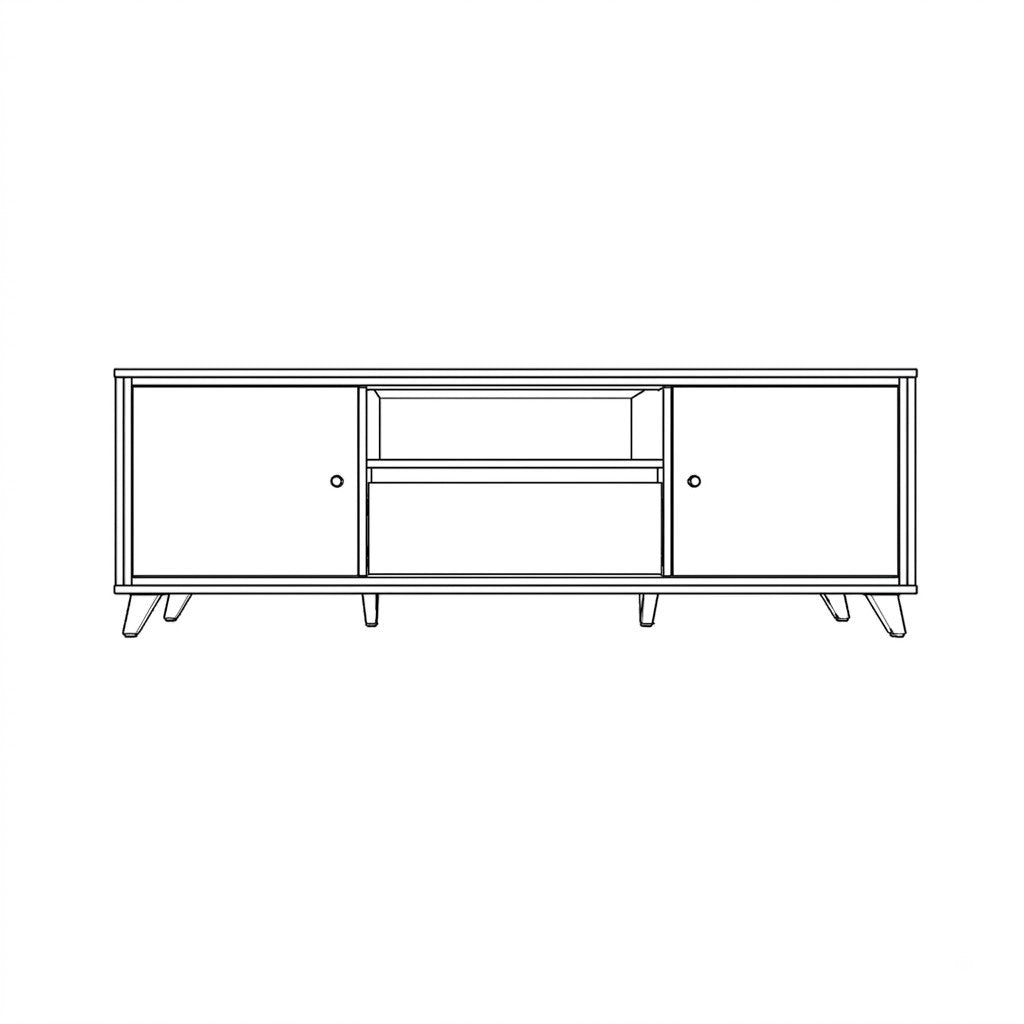 Comoda Tv 1 Usa 1 Sertar Neverlans, 160 Cm