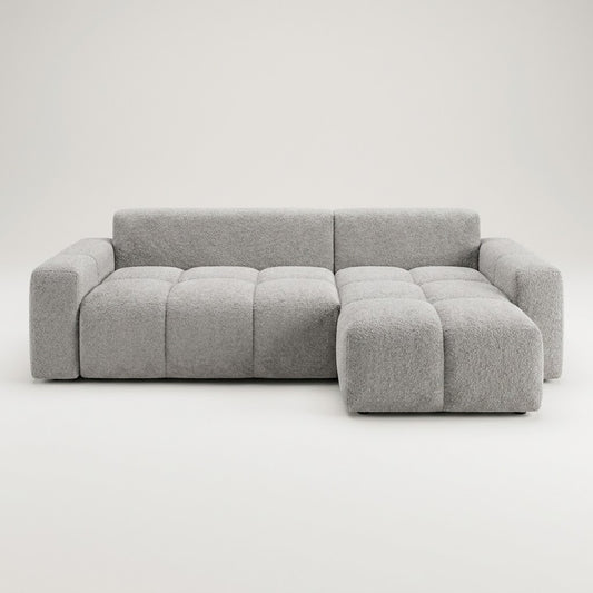Coltar Extensibil Kyoto Cu Insula, Lada Depozitare, 5 Locuri, 247 Cm gri dreapta #variant:gri #variant:dreapta