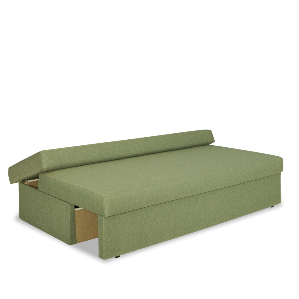 Canapea Extensibila Vario, 191 Cm verde cu lada