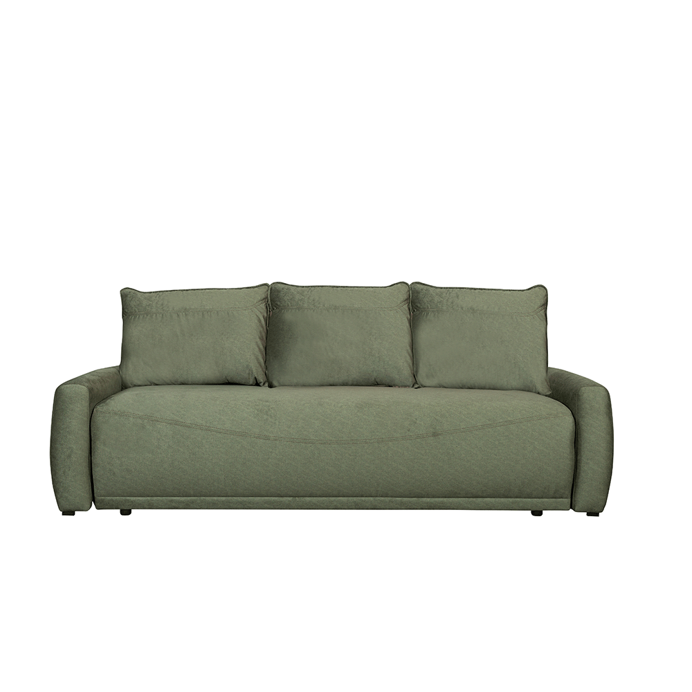 Canapea Extensibila Lea, 3 Locuri, 225 Cm verde cu lada
