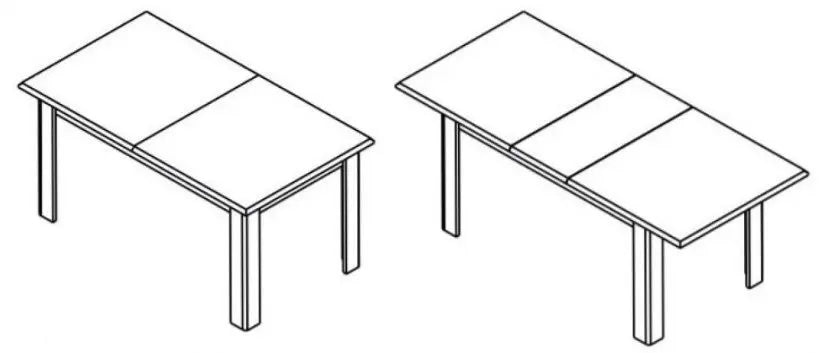 Masa Solfegio Extensibila Kashmir, 160-200 x 78 x 90 Cm