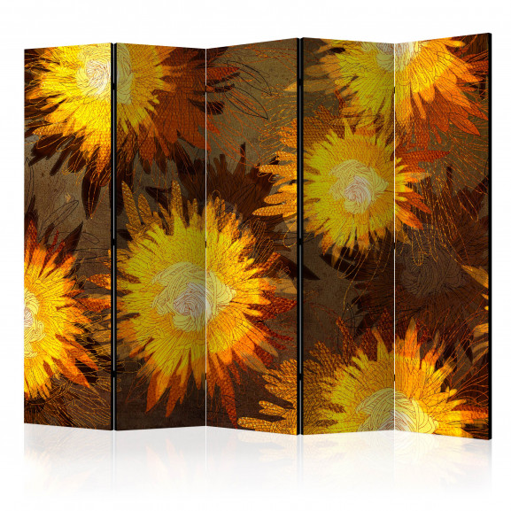 Paravan Sunflower Dance Ii [Room Dividers] 225 cm x 172 cm