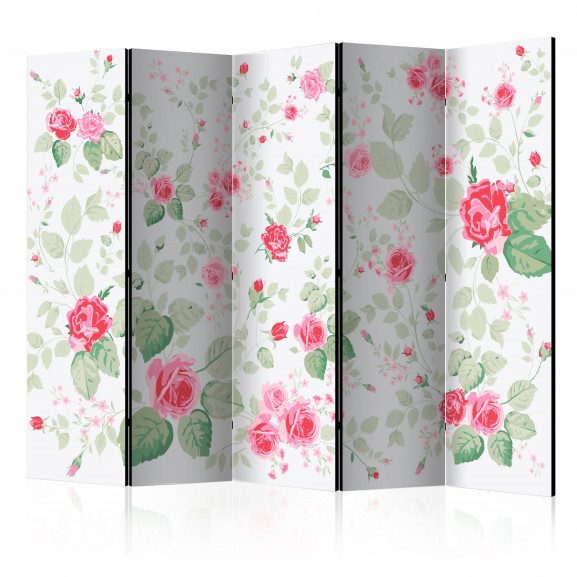 Paravan Rosy Pleasures Ii [Room Dividers] 225 cm x 172 cm