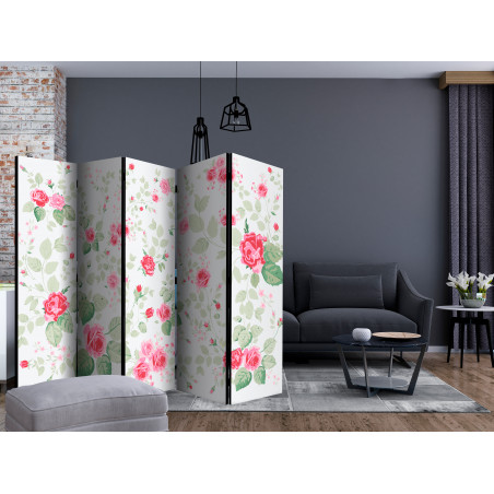 Paravan Rosy Pleasures Ii [Room Dividers] 225 cm x 172 cm-01