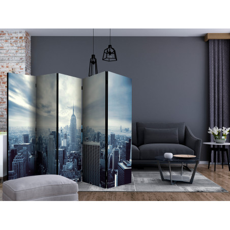 Paravan Blue York Ii [Room Dividers] 225 cm x 172 cm-01