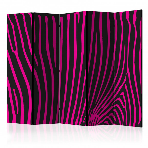 Paravan Zebra Pattern (Violet) Ii [Room Dividers] 225 cm x 172 cm