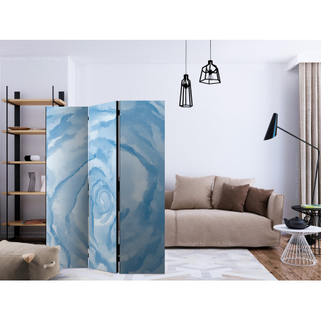 Paravan Rose (Blue) [Room Dividers] 135 cm x 172 cm-01