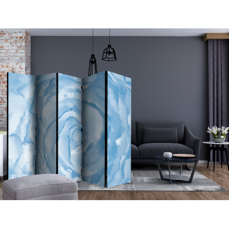 Paravan Rose (Blue) Ii [Room Dividers] 225 cm x 172 cm-01