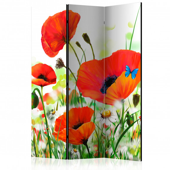 Paravan Country Poppies [Room Dividers] 135 cm x 172 cm