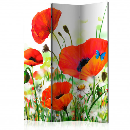 Paravan Country Poppies [Room Dividers] 135 cm x 172 cm-01