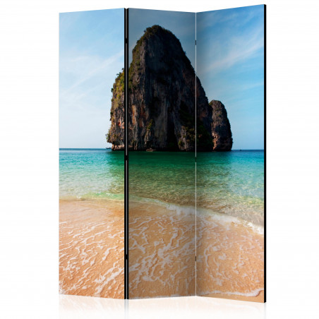 Paravan Rock Formation By Shoreline, Andaman Sea, Thailand [Room Dividers] 135 cm x 172 cm-01