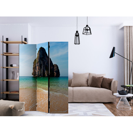Paravan Rock Formation By Shoreline, Andaman Sea, Thailand [Room Dividers] 135 cm x 172 cm-01