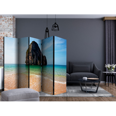 Paravan Rock Formation By Shoreline, Andaman Sea, Thailand Ii [Room Dividers] 225 cm x 172 cm-01