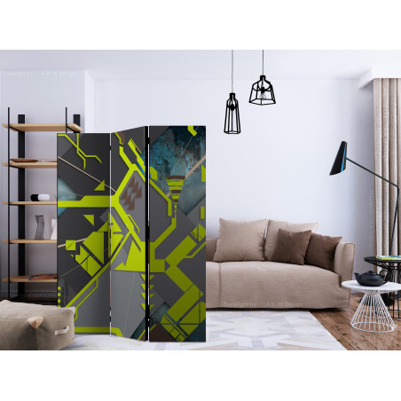 Paravan Dynamic Paths [Room Dividers] 135 cm x 172 cm-01