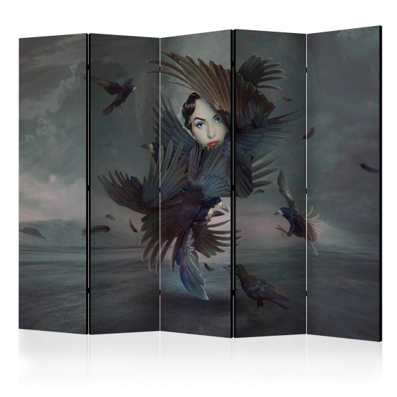Paravan Covered In Feathers Ii [Room Dividers] 225 cm x 172 cm
