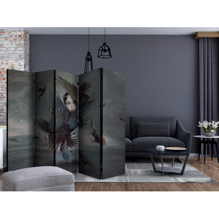 Paravan Covered In Feathers Ii [Room Dividers] 225 cm x 172 cm-01