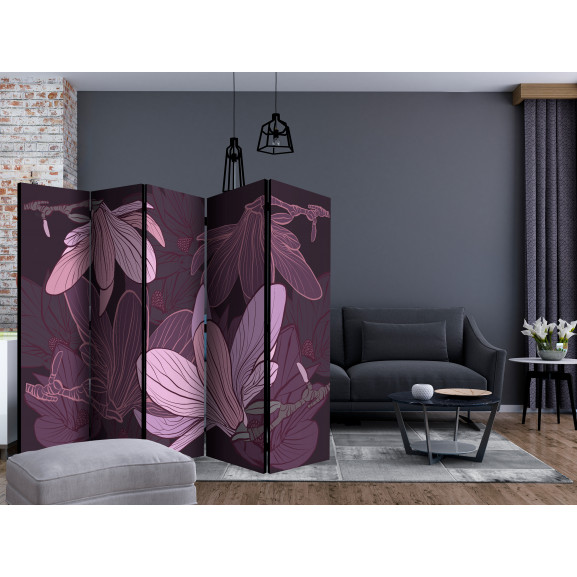 Paravan Dreamy Flowers Ii [Room Dividers] 225 cm x 172 cm Artgeist