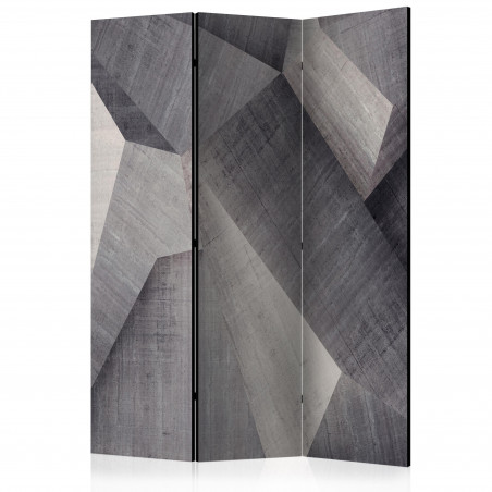 Paravan Abstract Concrete Blocks [Room Dividers] 135 cm x 172 cm-01