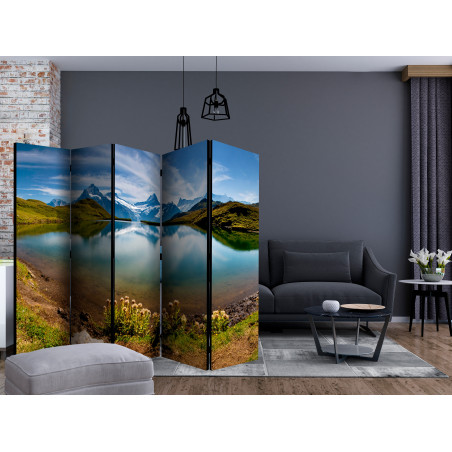 Paravan Lake With Mountain Reflection, Switzerland Ii [Room Dividers] 225 cm x 172 cm-01