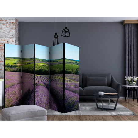 Paravan Lavender Fields Ii [Room Dividers] 225 cm x 172 cm-01