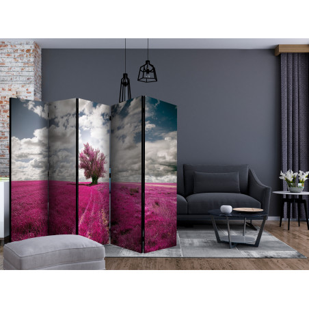 Paravan Magenta Meadow Ii [Room Dividers] 225 cm x 172 cm-01