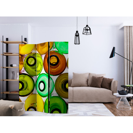 Paravan Bottles (Background) [Room Dividers] 135 cm x 172 cm-01