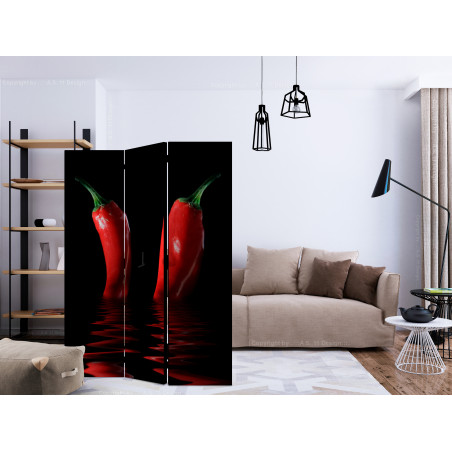 Paravan Chili Pepper [Room Dividers] 135 cm x 172 cm-01