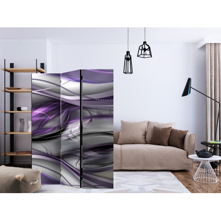 Paravan Tunnels (Violet) [Room Dividers] 135 cm x 172 cm-01