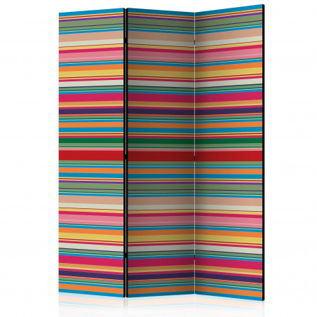 Paravan Subdued Stripes [Room Dividers] 135 cm x 172 cm-01