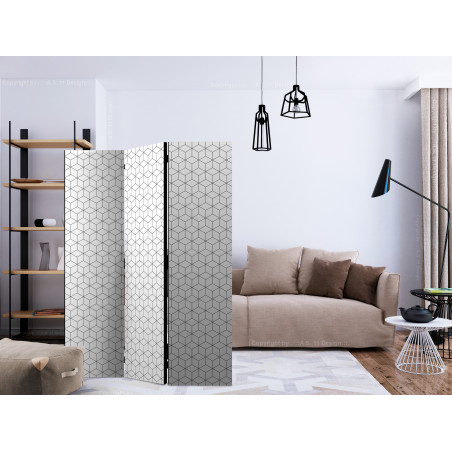 Paravan Cubes Texture [Room Dividers] 135 cm x 172 cm-01