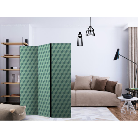 Paravan Monochromatic Cubes [Room Dividers] 135 cm x 172 cm-01