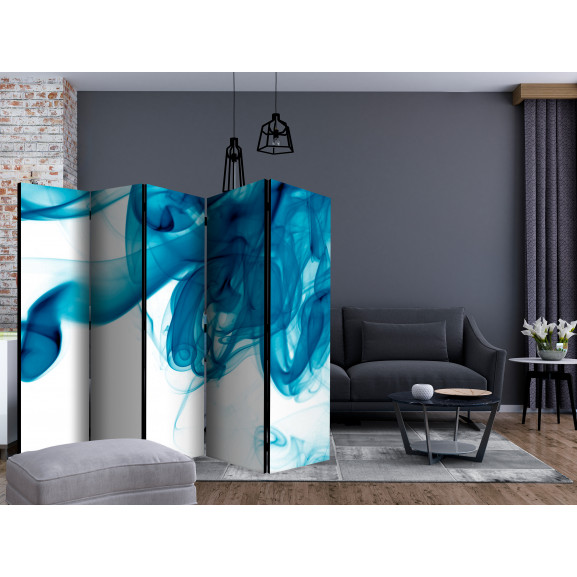 Paravan Blue Smoke Ii [Room Dividers] 225 cm x 172 cm Artgeist