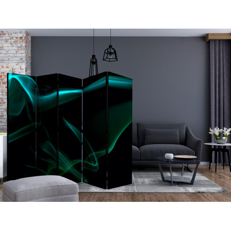 Paravan Blue Smoke Waves Ii [Room Dividers] 225 cm x 172 cm-01