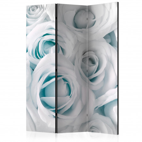 Paravan Satin Rose (Turquoise) [Room Dividers] 135 cm x 172 cm-01