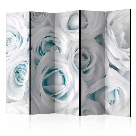 Paravan Satin Rose (Turquoise) Ii [Room Dividers] 225 cm x 172 cm-01