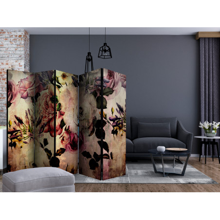 Paravan Nostalgia Flowers Ii [Room Dividers] 225 cm x 172 cm-01