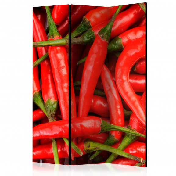 Paravan Chili Pepper Background [Room Dividers] 135 cm x 172 cm
