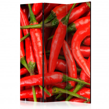 Paravan Chili Pepper Background [Room Dividers] 135 cm x 172 cm-01