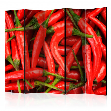 Paravan Chili Pepper Background Ii [Room Dividers] 225 cm x 172 cm-01