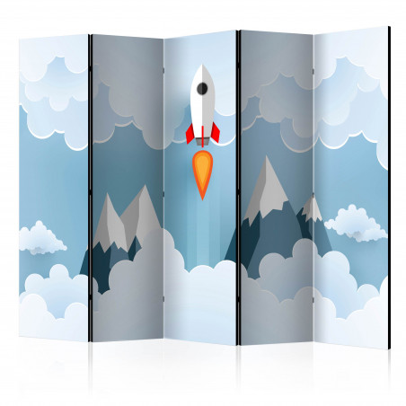 Paravan Rocket In The Clouds Ii [Room Dividers] 225 cm x 172 cm-01