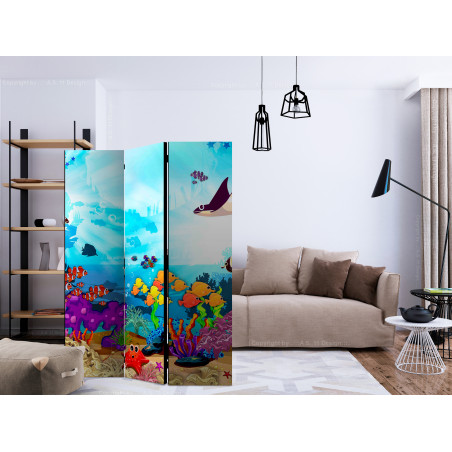 Paravan Underwater Fun [Room Dividers] 135 cm x 172 cm-01