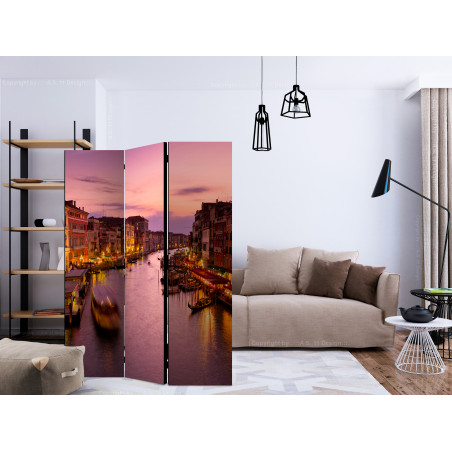 Paravan City Of Lovers, Venice By Night [Room Dividers] 135 cm x 172 cm-01