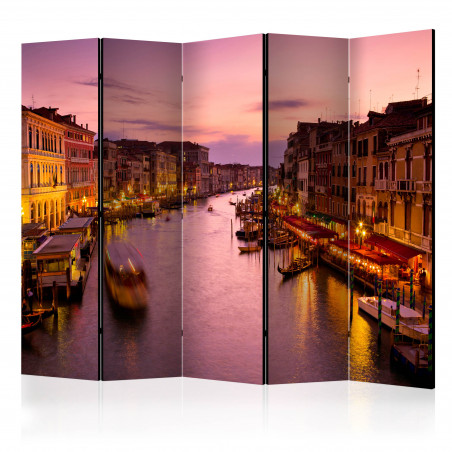 Paravan City Of Lovers, Venice By Night Ii [Room Dividers] 225 cm x 172 cm-01