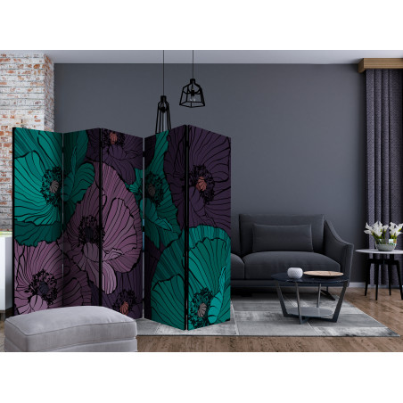 Paravan Flowerbed Ii [Room Dividers] 225 cm x 172 cm-01