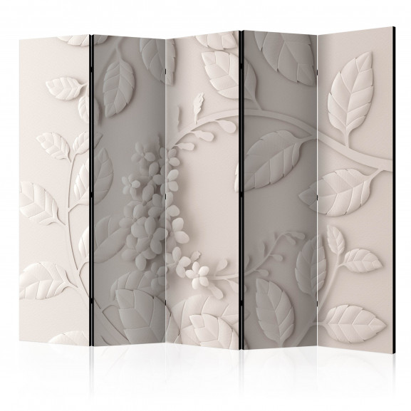 Paravan Paper Flowers (Cream) Ii [Room Dividers] 225 cm x 172 cm