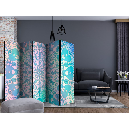 Paravan Girly Mandala (Blue) Ii [Room Dividers] 225 cm x 172 cm-01