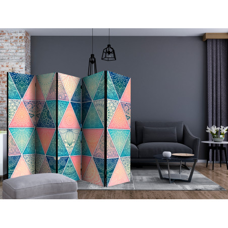 Paravan Oriental Triangles Ii [Room Dividers] 225 cm x 172 cm-01